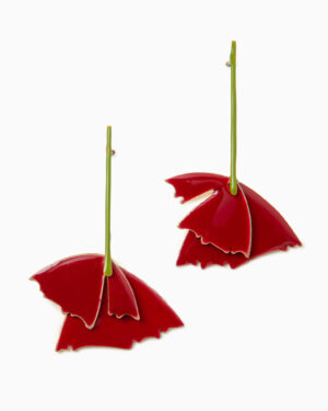 pendenti papavero rosso