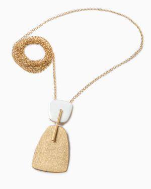 collana pietre bianca