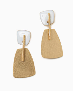 orecchini pietre bianche