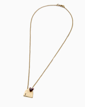 collana casa rosso scuro