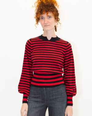 maglione righe bicolore