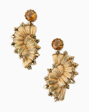 orecchini opera oro e cristallo