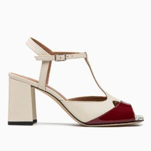 Décolleté Bicolore Rosso | DIEGO ZORODDU