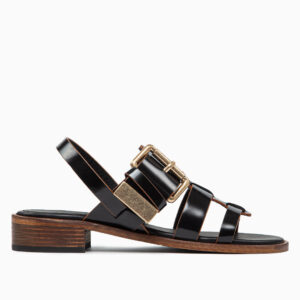 Sandalo Gabbia Nero | DIEGO ZORODDU