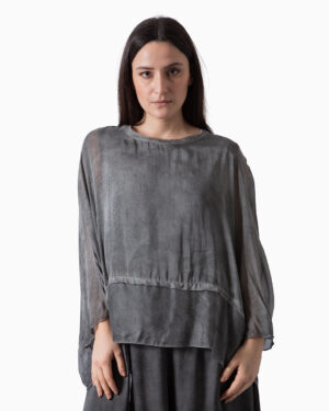 Blusa Over Grigio | DIEGO ZORODDU