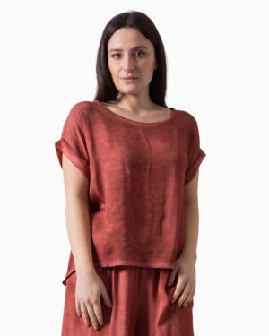 T-Shirt Rosso Ocra | DIEGO ZORODDU