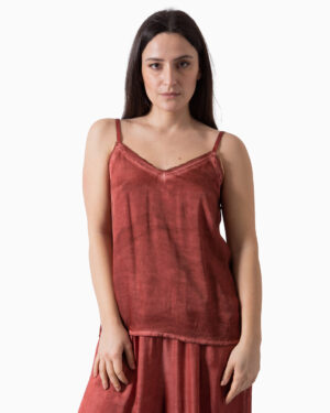 Top Tank Rosso Ocra | DIEGO ZORODDU