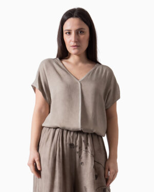 T-Shirt V Sabbia | DIEGO ZORODDU