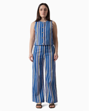 Pantalone Victorine Blu | DIEGO ZORODDU