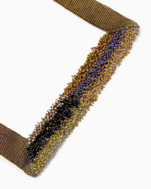 collana quadrata rete oro