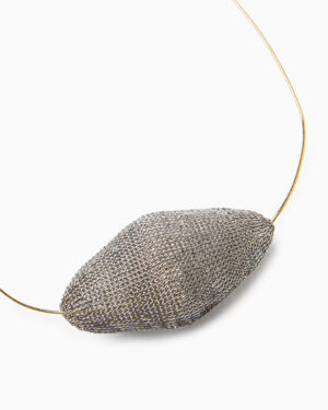 collana sasso argento e oro