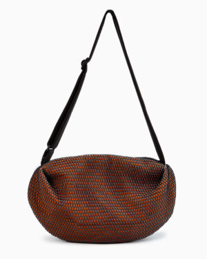 bean bag black and tangerine