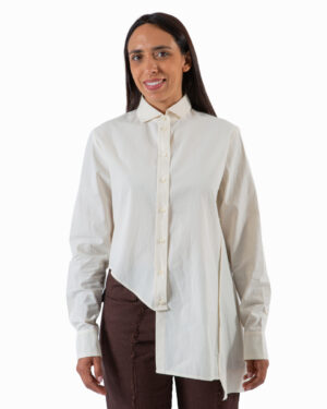 camicia popeline natural long