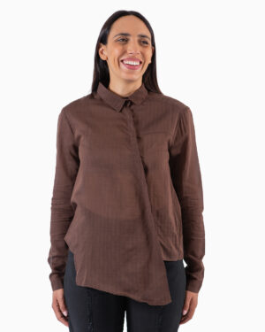 camicia muslin brown