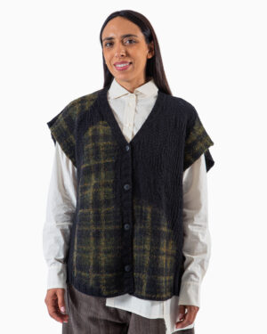 gilet oversize black