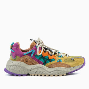 flower mountain yamabushi uni suede/nylon mais kaki orange