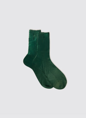 calzini seta lamina verde