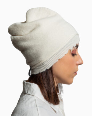 cappello cashmere panna