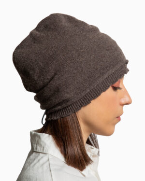 cappello cashmere moro