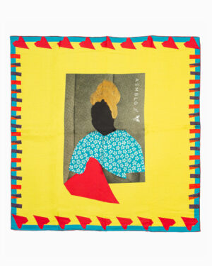 foulard seta giallo large
