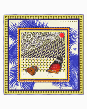 foulard seta farfalle large